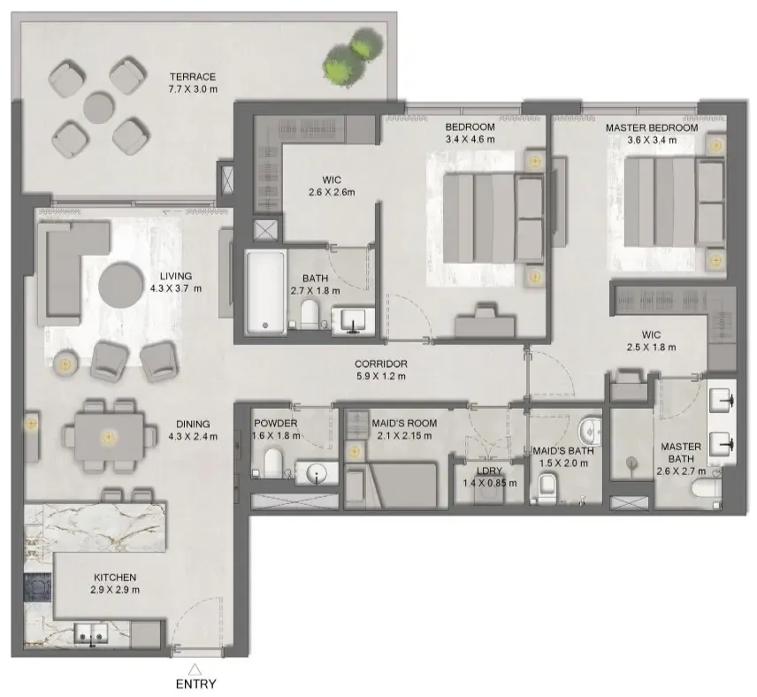 Majid Al Futtaim Ghaf Woods Distrikt floor plan