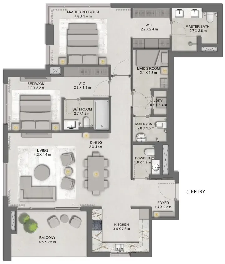 Majid Al Futtaim Ghaf Woods Distrikt floor plan