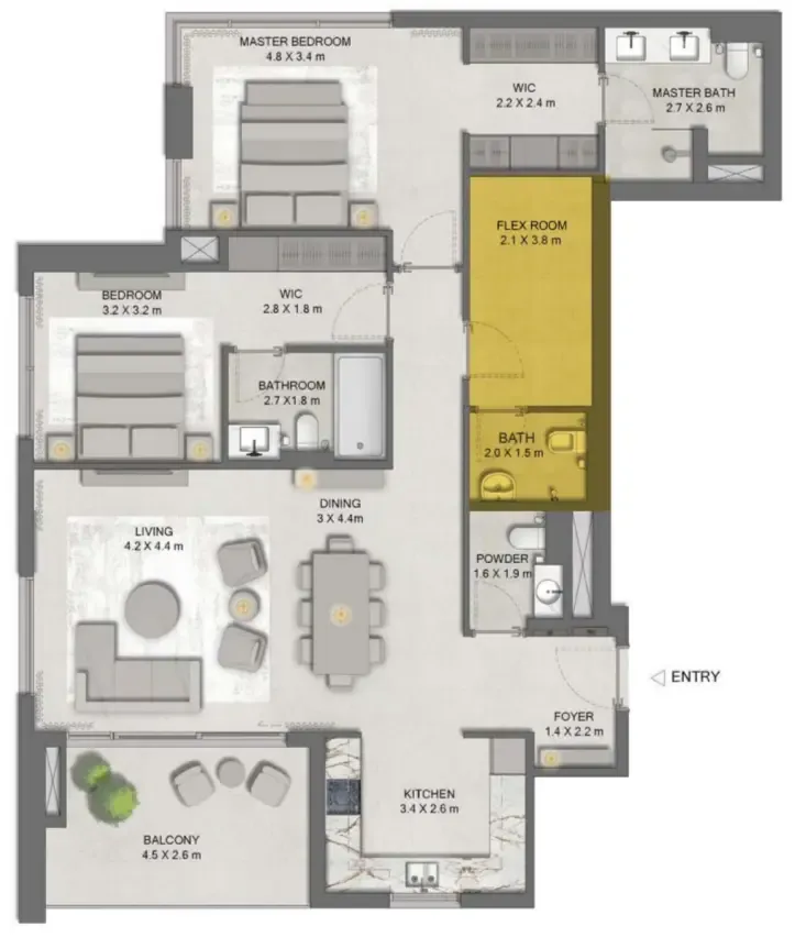 Majid Al Futtaim Ghaf Woods Distrikt floor plan