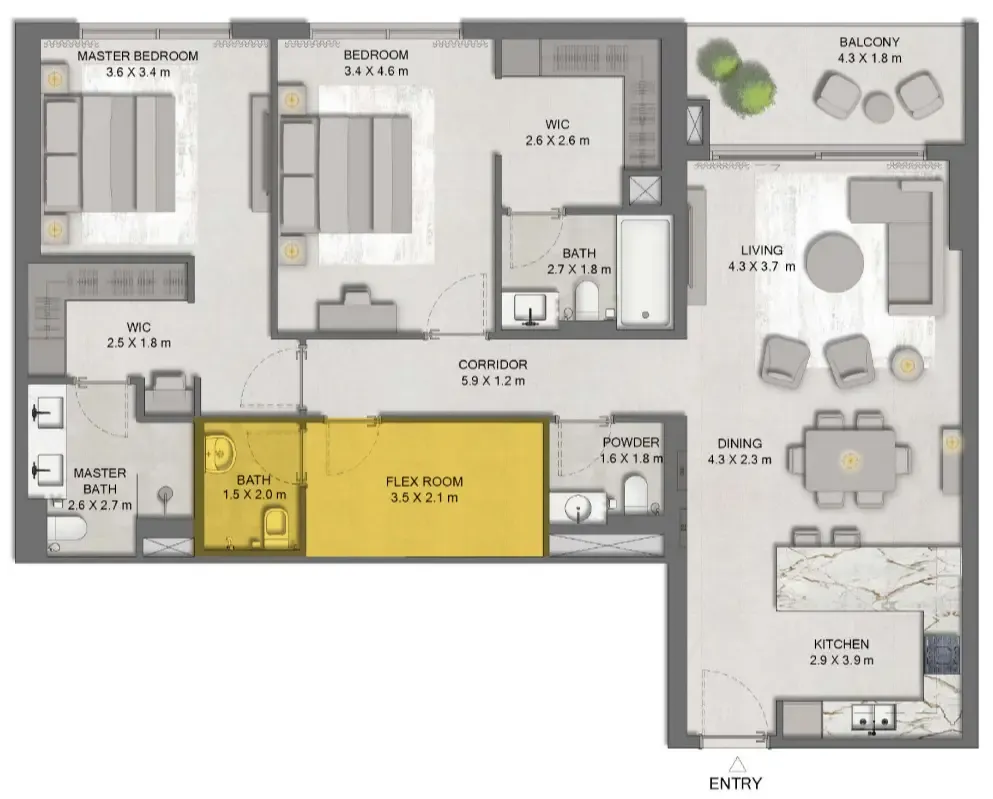 Majid Al Futtaim Ghaf Woods Distrikt floor plan