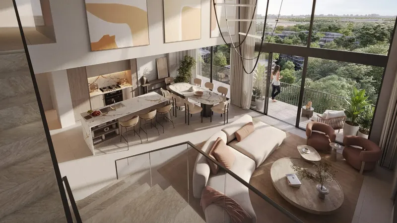 Interior at Ghaf Woods Distrikt in City Of Arabia Dubai