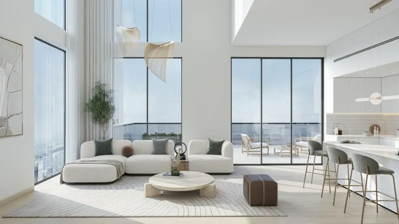 Interior at Ghaff Land Residence in Dubai Studio City