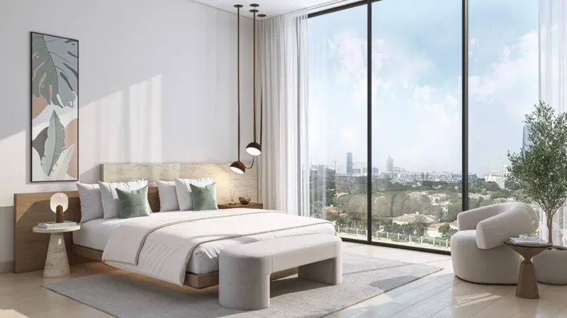 Interior at Ghaff Land Residence in Dubai Studio City