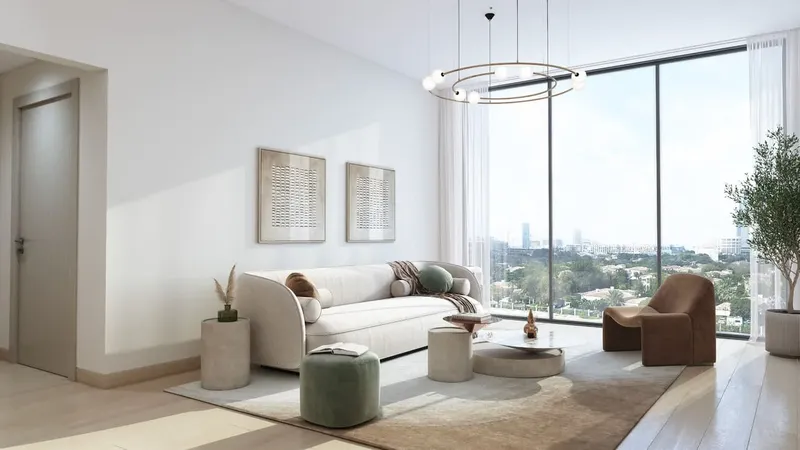 Interior at Ghaff Land Residence in Dubai Studio City