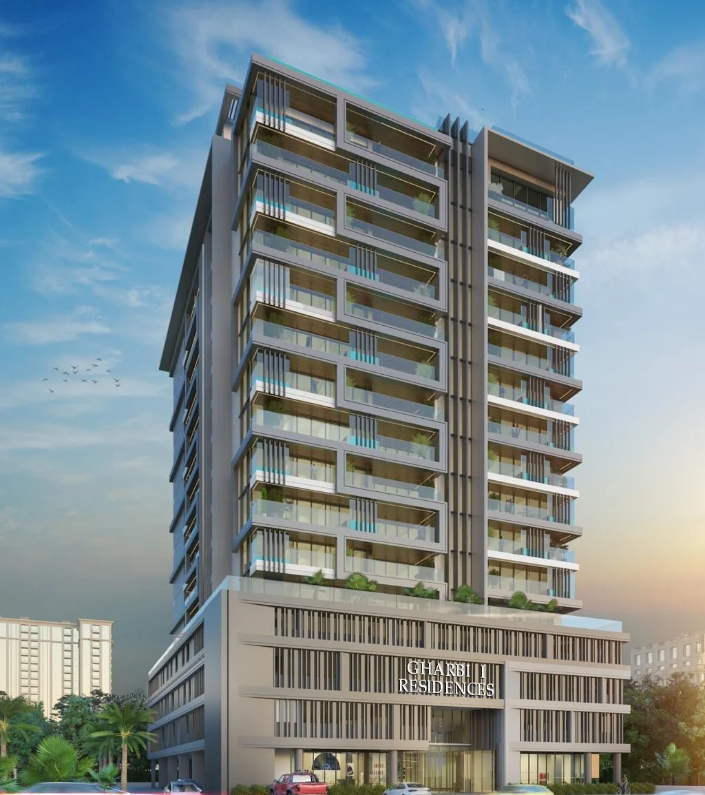 Exterior at Gharbi 1 Residences in Arjan Dubai