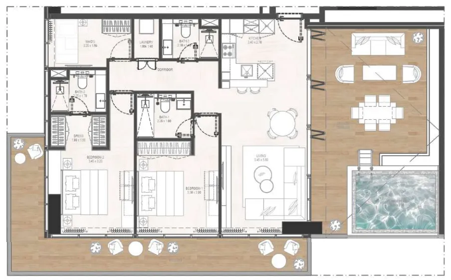 Rabdan Developments Gharbi 2 Residences floor plan