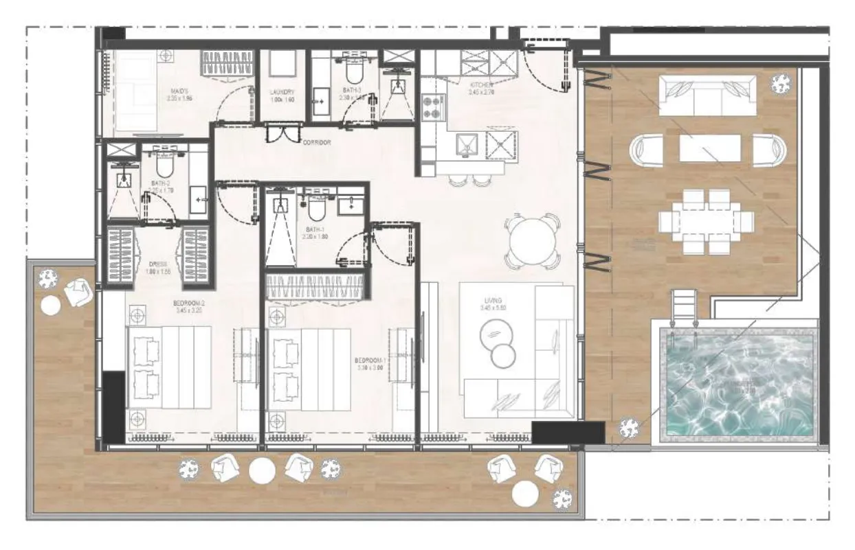 Rabdan Developments Gharbi 2 Residences floor plan