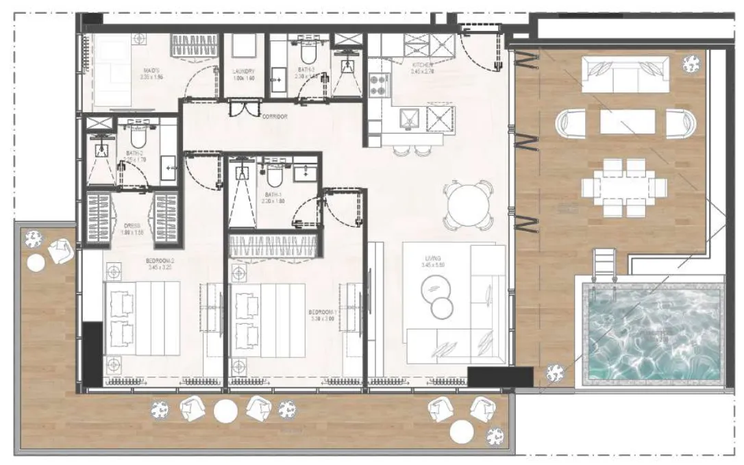 Rabdan Developments Gharbi 2 Residences floor plan