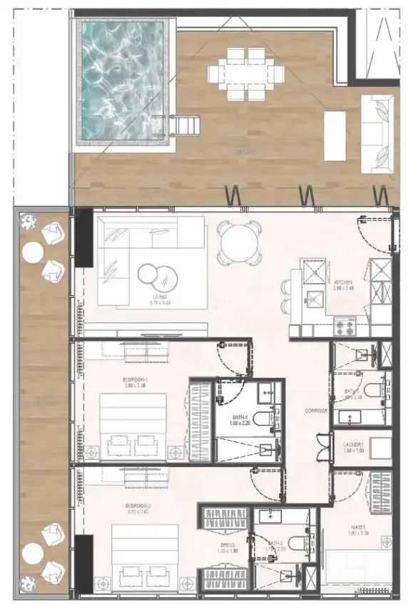Rabdan Developments Gharbi 2 Residences floor plan