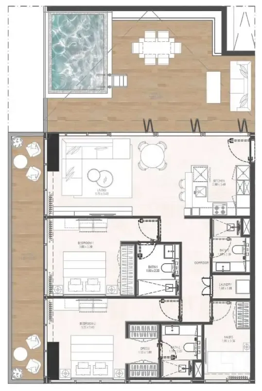 Rabdan Developments Gharbi 2 Residences floor plan
