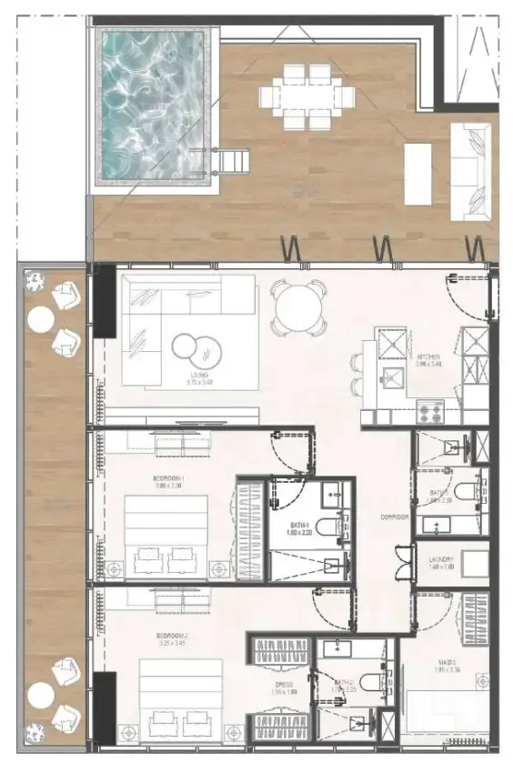 Rabdan Developments Gharbi 2 Residences floor plan