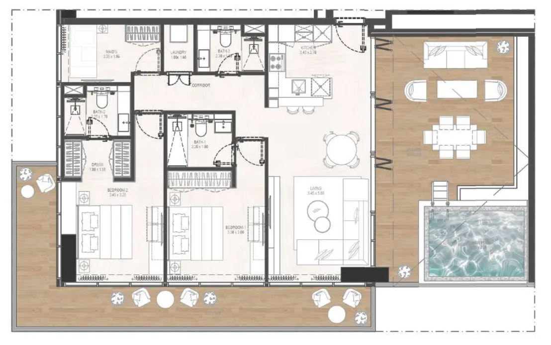 Rabdan Developments Gharbi 2 Residences floor plan