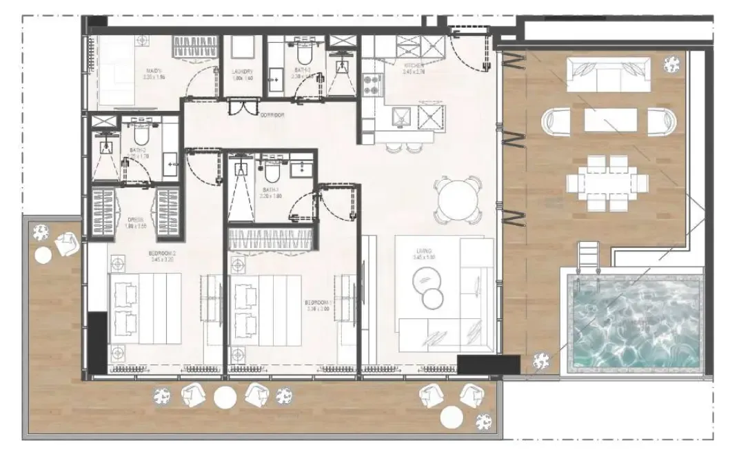 Rabdan Developments Gharbi 2 Residences floor plan