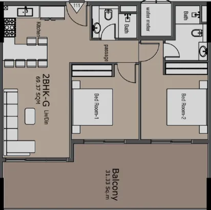 Golden Woods Golden Woods Albab Views floor plan