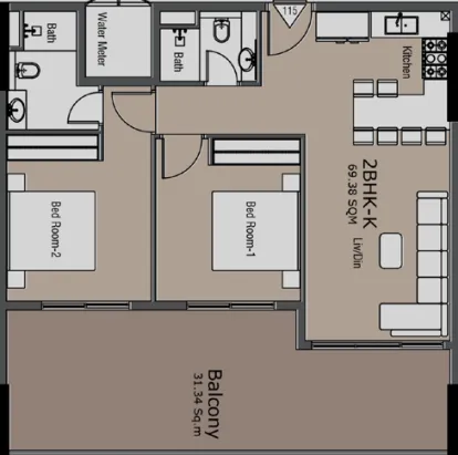 Golden Woods Golden Woods Albab Views floor plan
