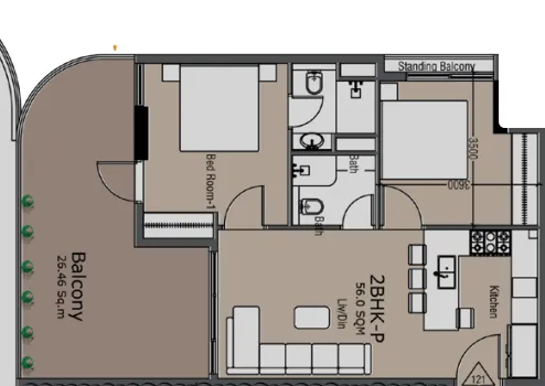 Golden Woods Golden Woods Albab Views floor plan