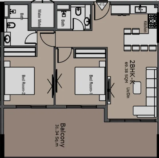 Golden Woods Golden Woods Albab Views floor plan