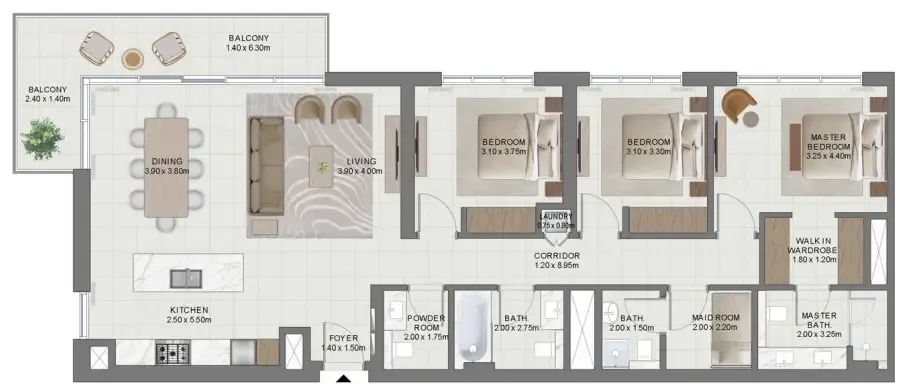 Emaar Golf Hills 2 floor plan