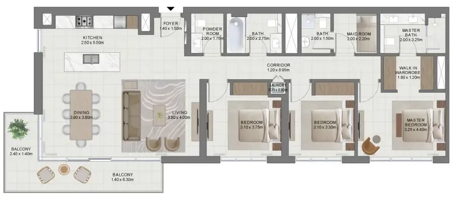 Emaar Golf Hills floor plan