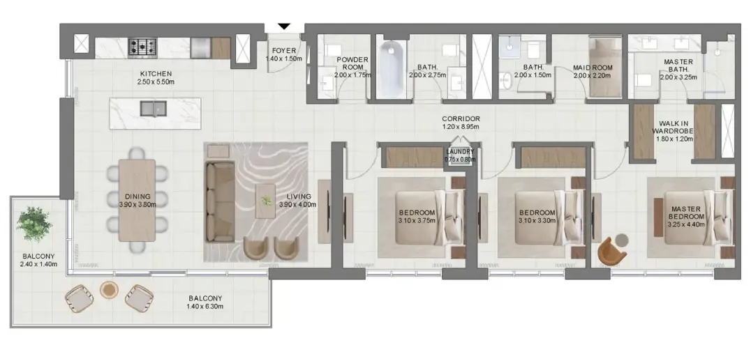 Emaar Golf Hills floor plan