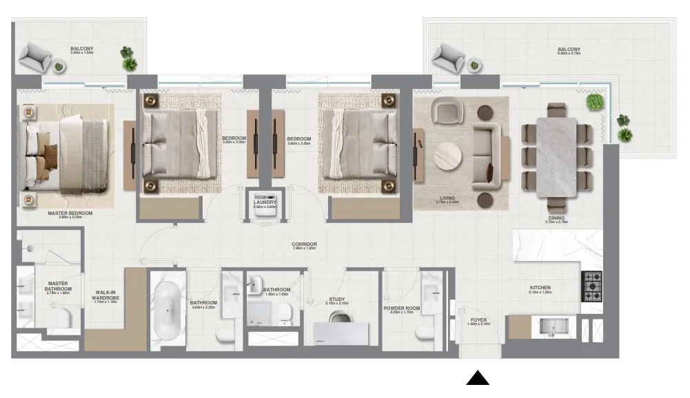 Emaar Golf Meadow floor plan