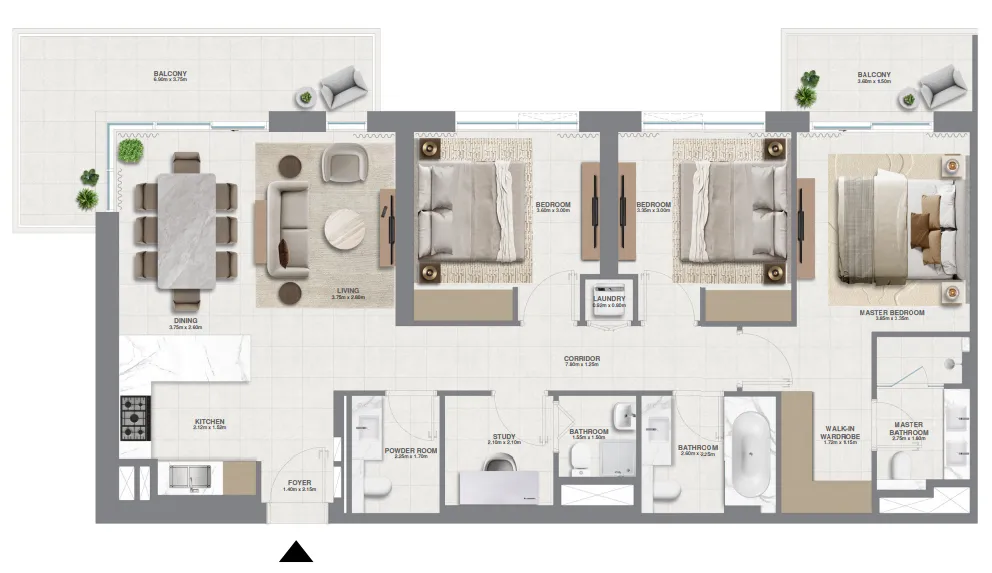 Emaar Golf Meadow floor plan