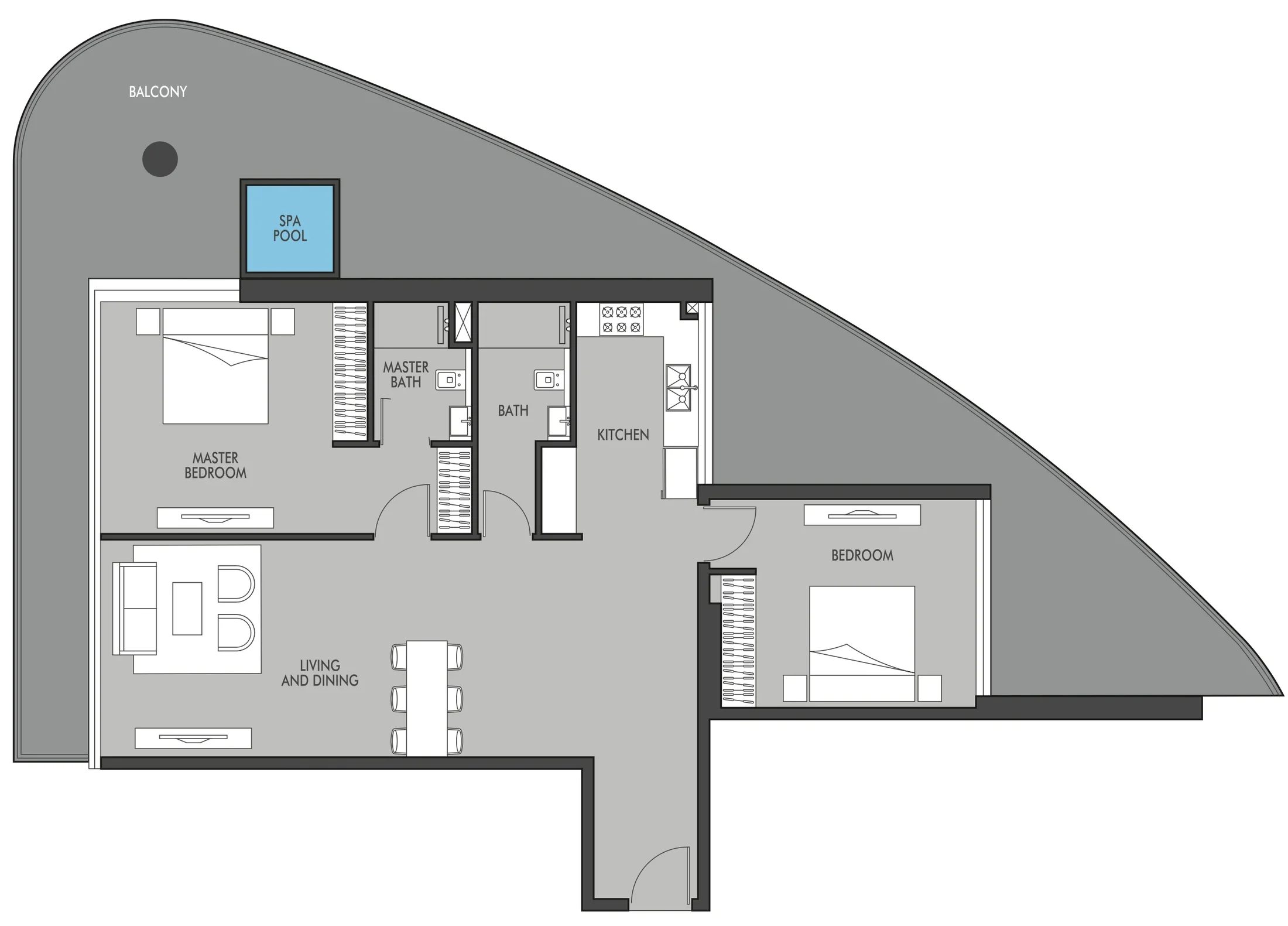 Prestige One Developments Golf Place floor plan
