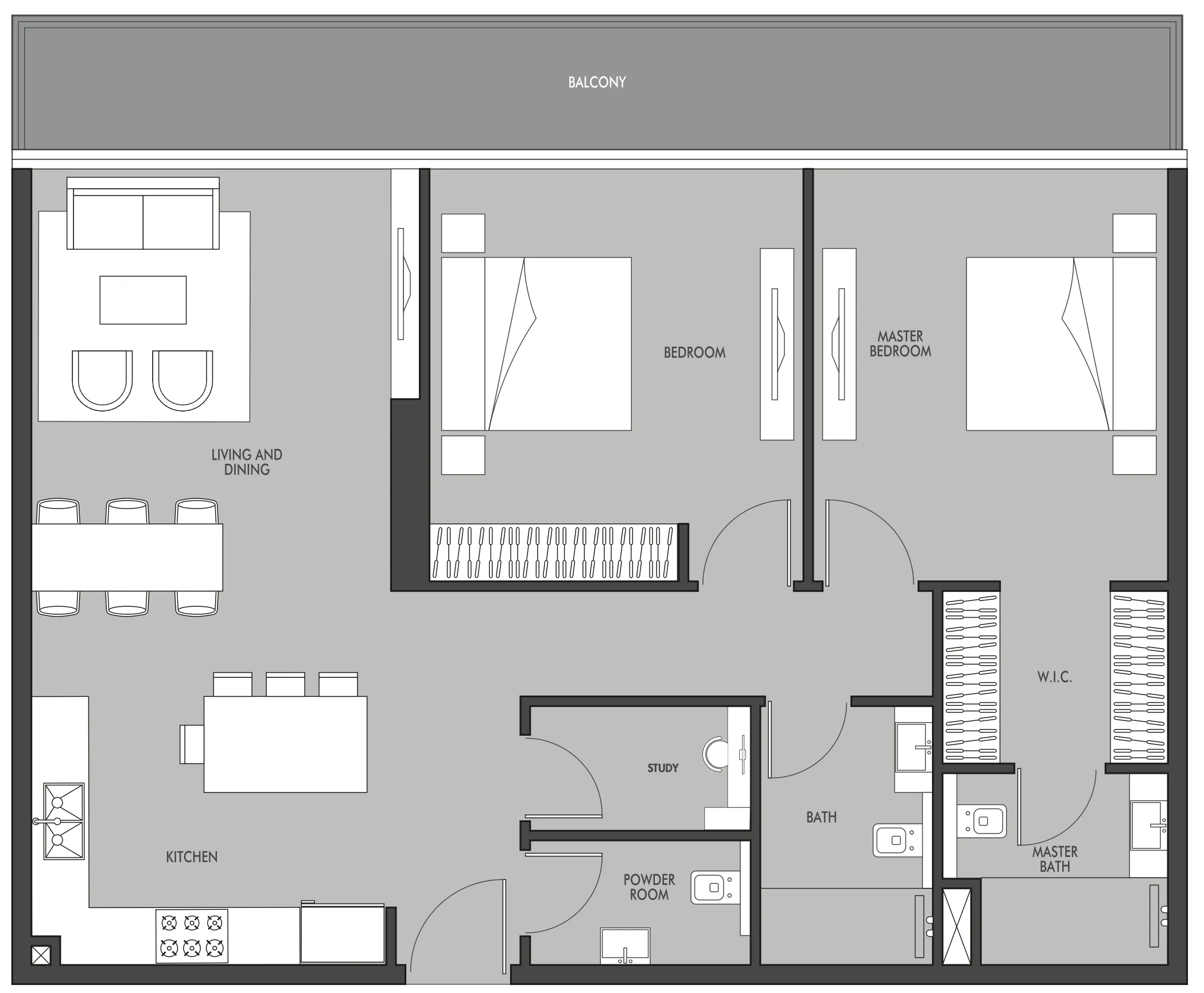 Prestige One Developments Golf Place floor plan