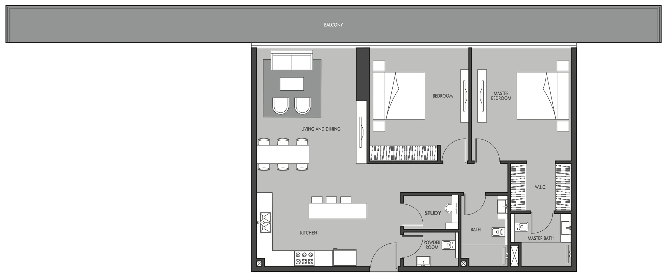 Prestige One Developments Golf Place floor plan