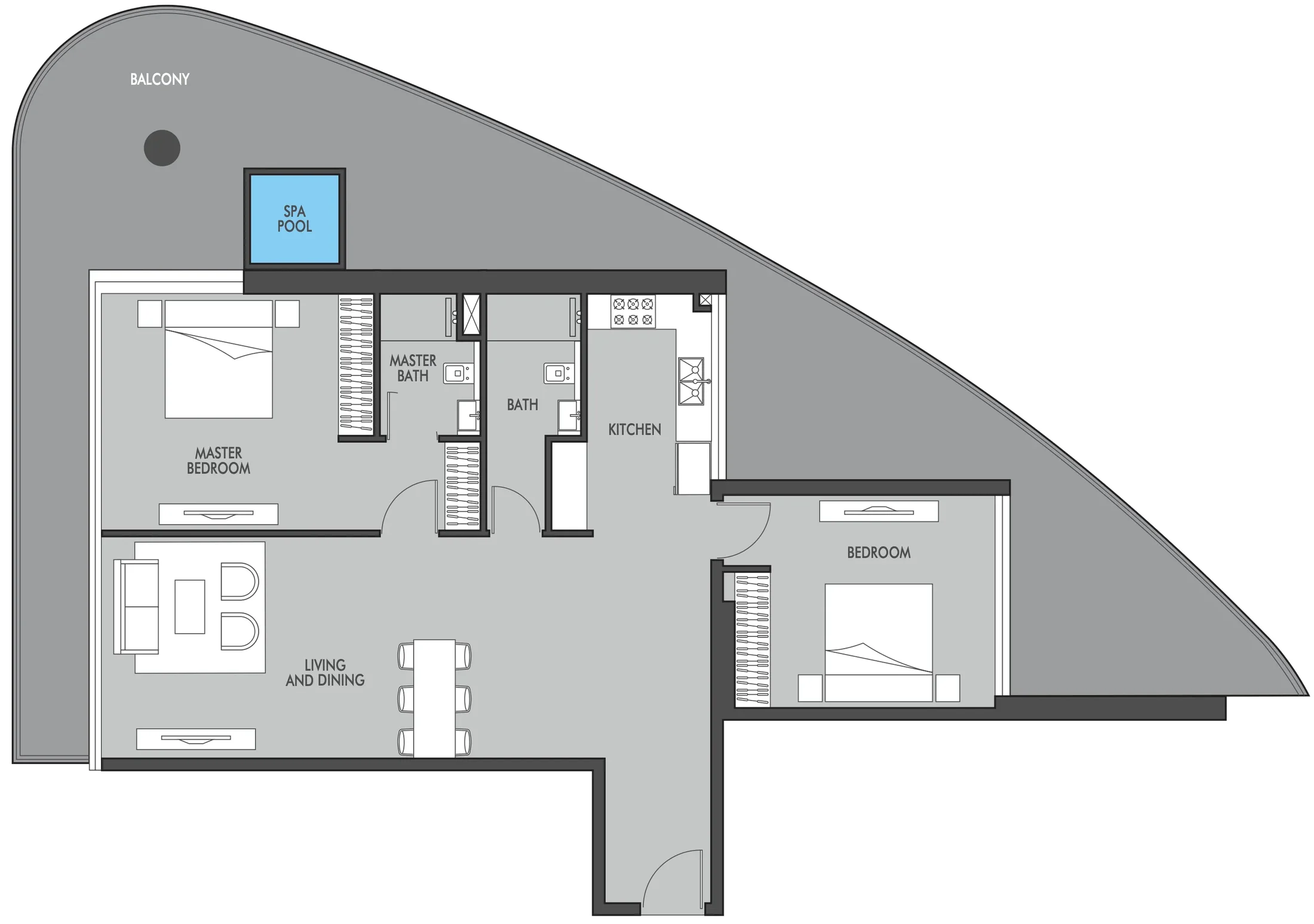 Prestige One Developments Golf Place floor plan