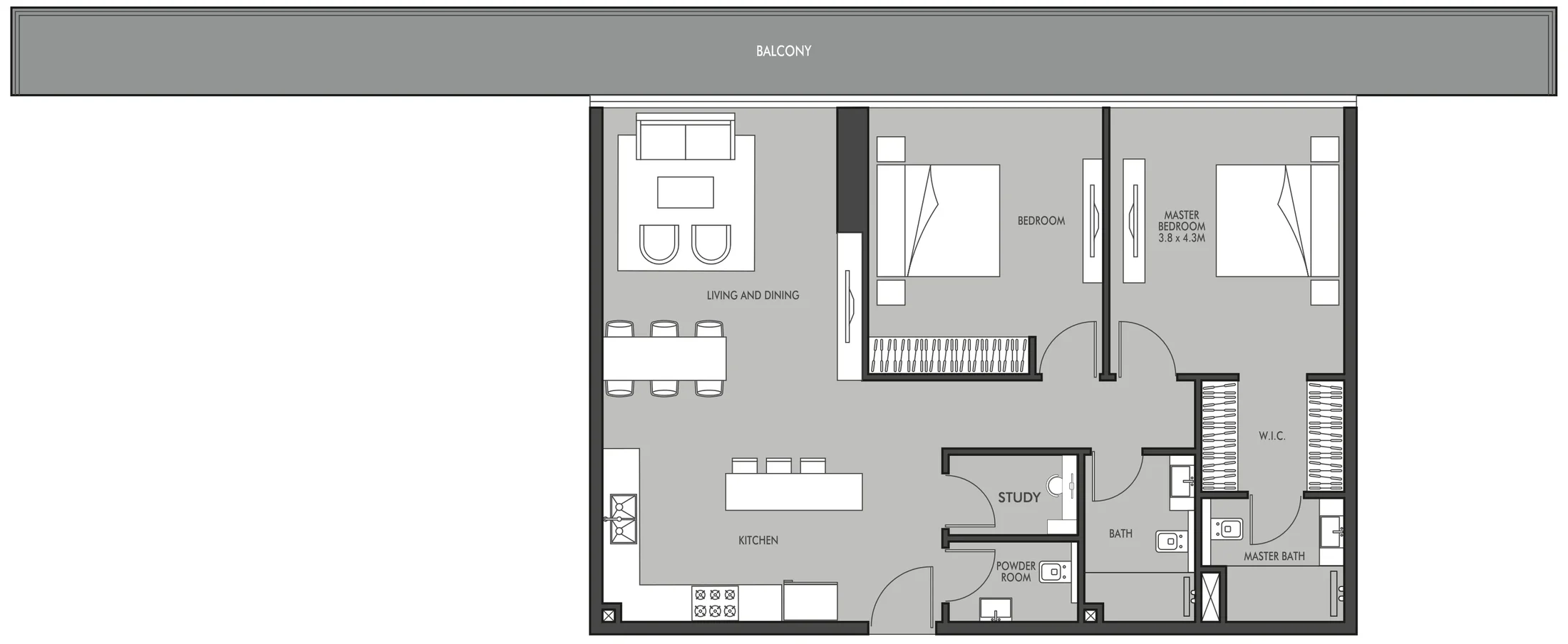 Prestige One Developments Golf Place floor plan