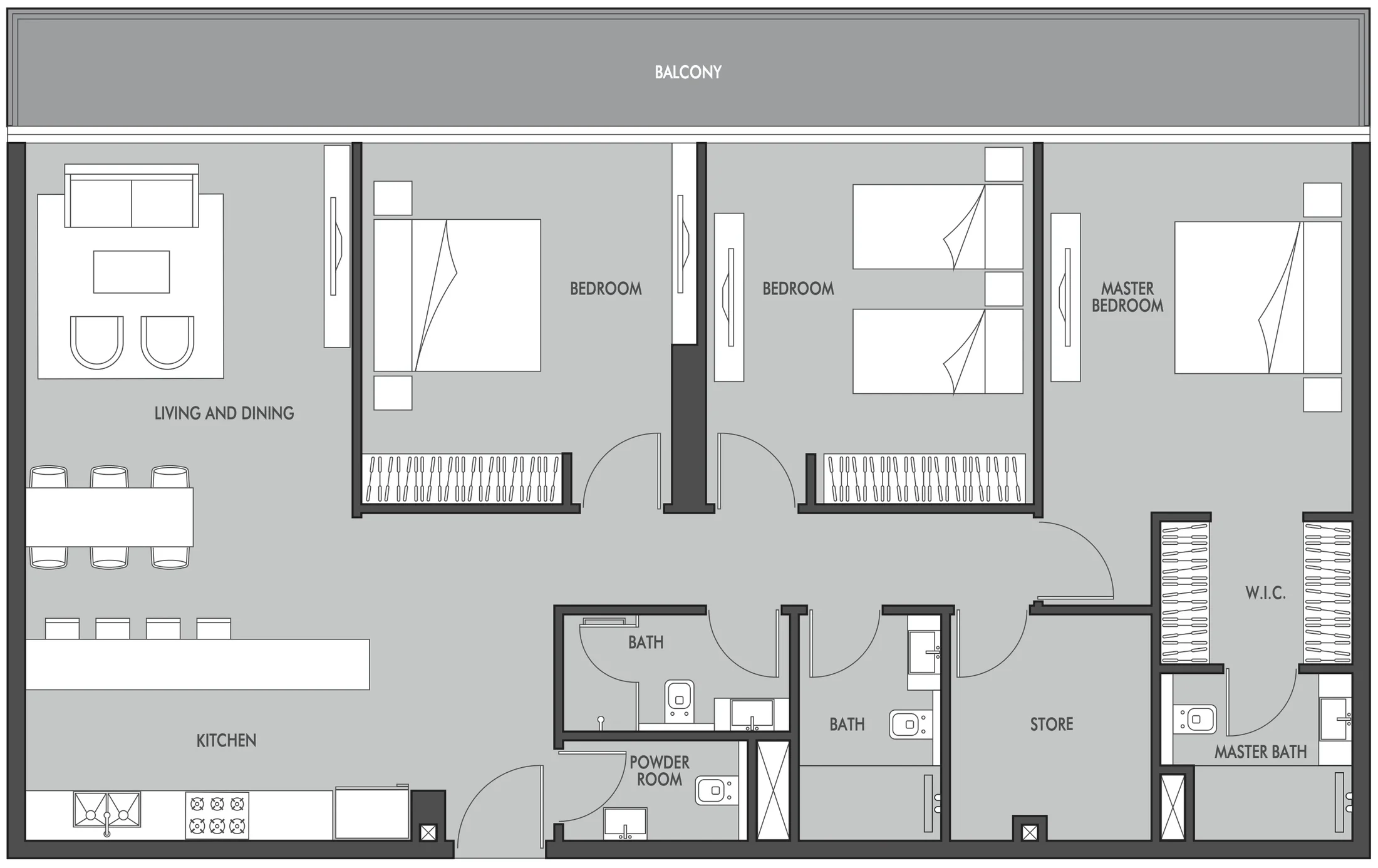 Prestige One Developments Golf Place floor plan