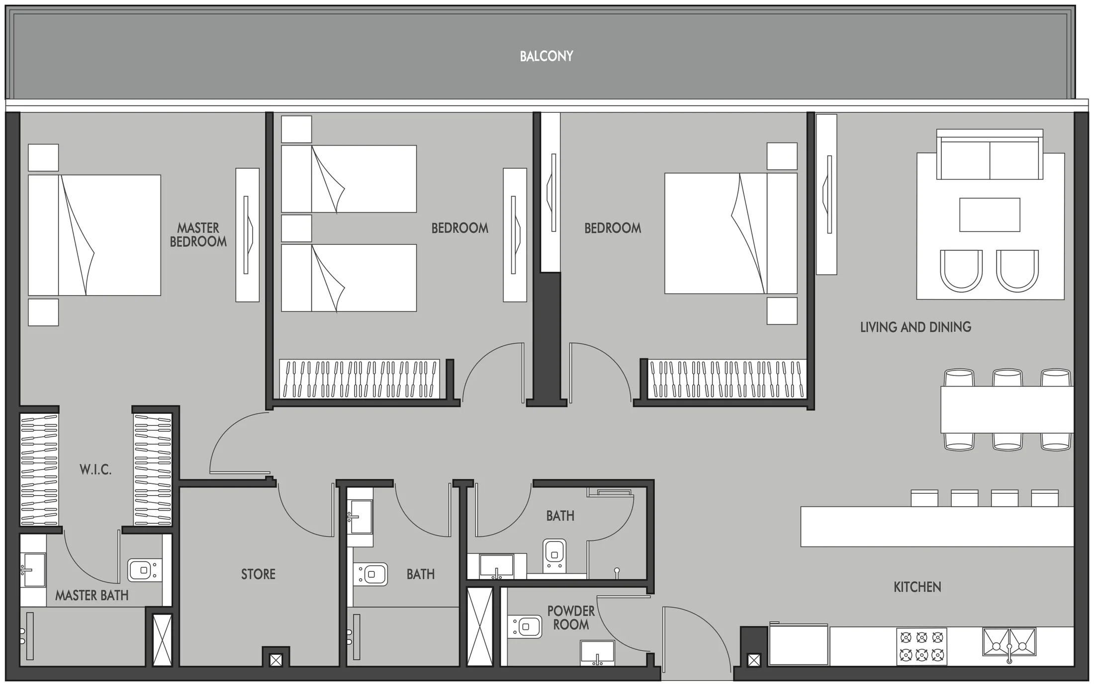 Prestige One Developments Golf Place floor plan
