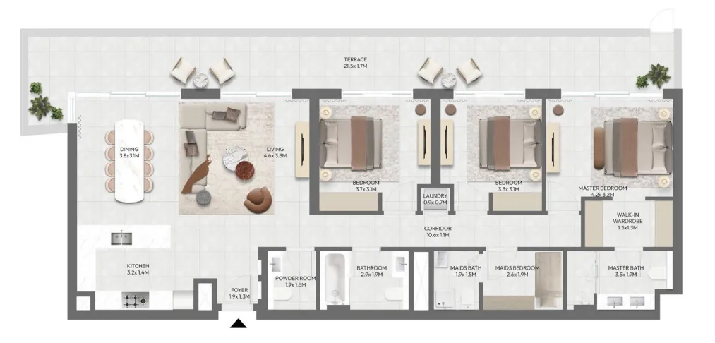 Emaar Golf Point floor plan