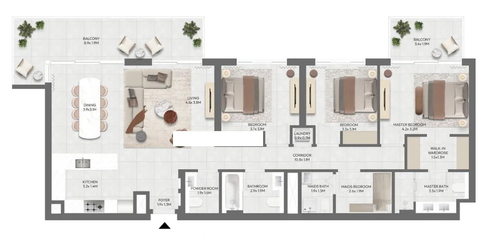Emaar Golf Point floor plan