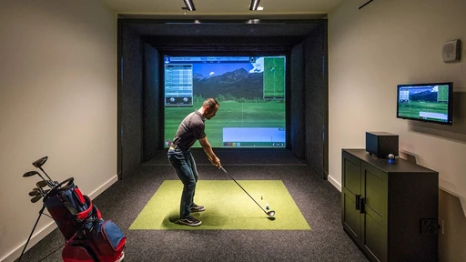 Golf Simulator amenity image at Residences Du Port Autograph Collection