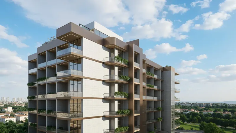 Exterior at Golf Terrace Residences in Dubai Production City Dubai