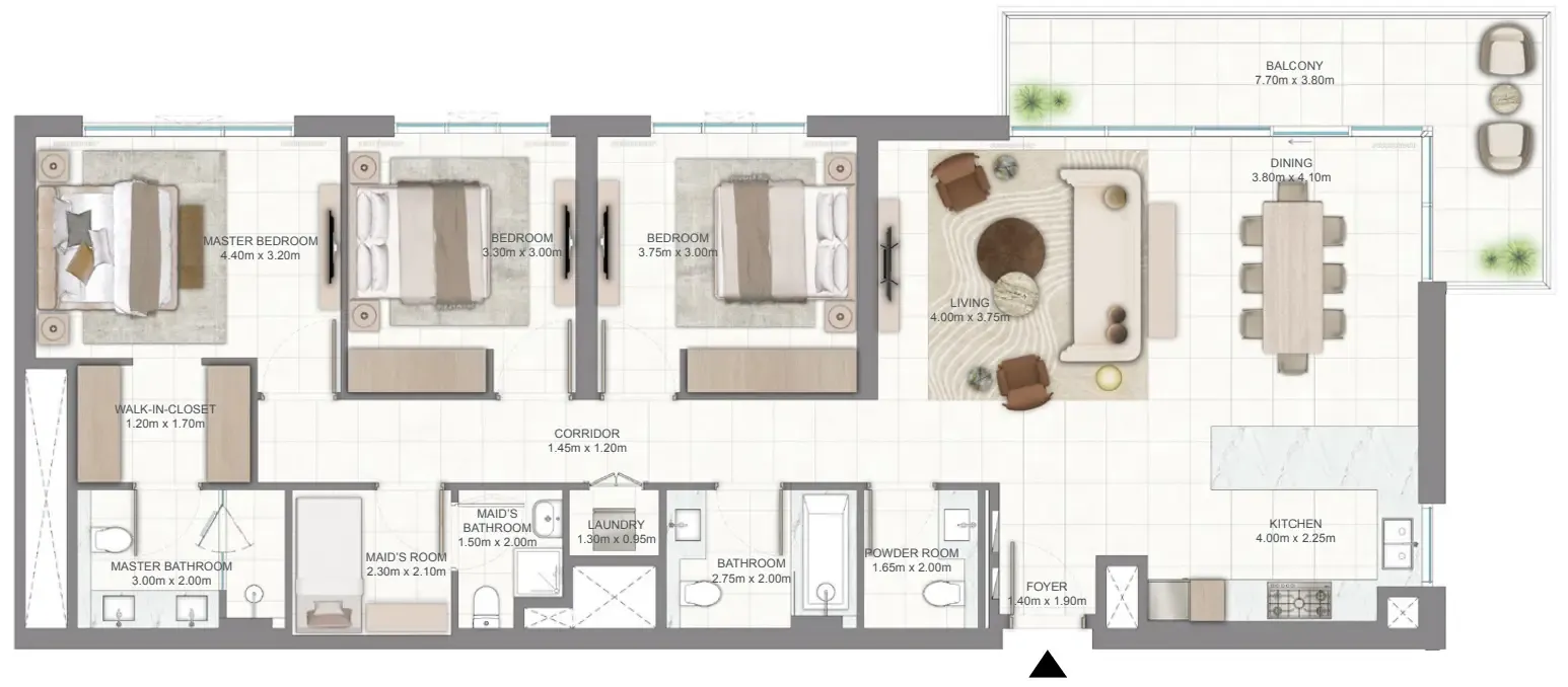 Emaar Golf Vale floor plan