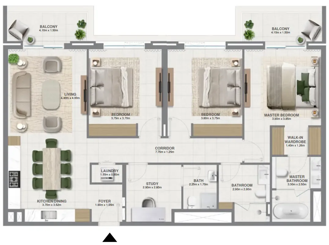Emaar Golf Verge floor plan