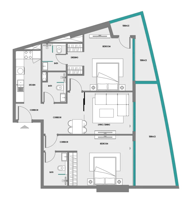 Samana Green Field floor plan