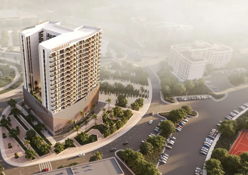 Exterior at Green Field in Dubai International City Dubai