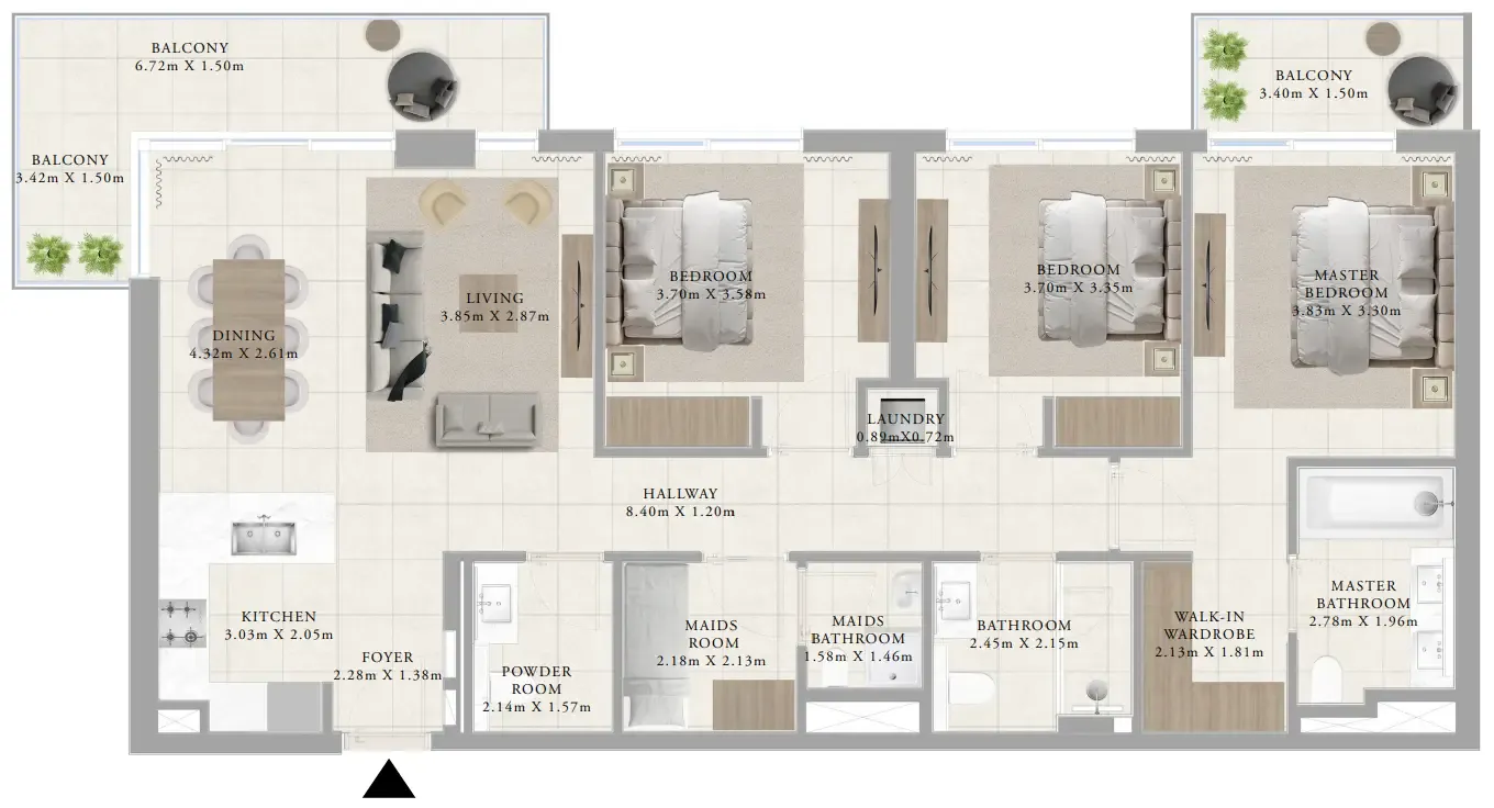 Emaar Greenside Residence floor plan