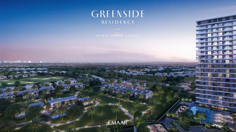 Exterior at Greenside Residence in Dubai Hills Dubai