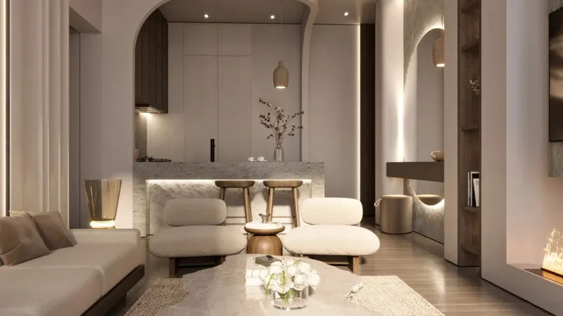 Interior at Greygate Residences by ADE in JVC (Jumeirah Village Circle) Dubai