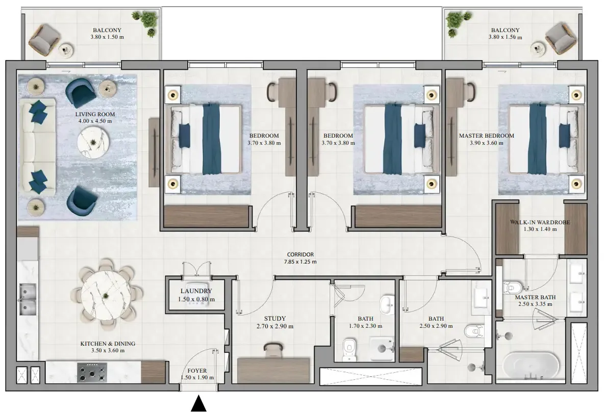 Emaar Grove Ridge floor plan
