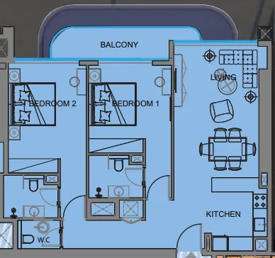 Tiger Group Guzel Towers floor plan