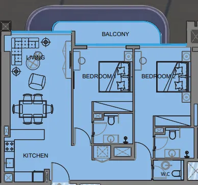 Tiger Group Guzel Towers floor plan
