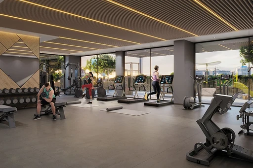 Gym amenity image at Haven Living