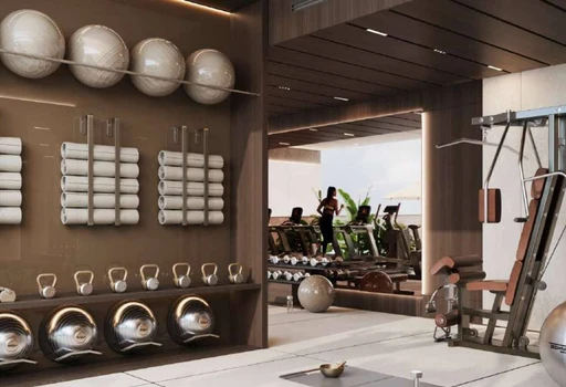 Gym amenity image at V-Suites