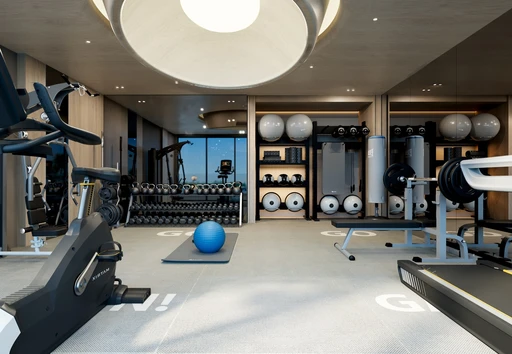 Gym amenity image at Natuzzi Harmoni